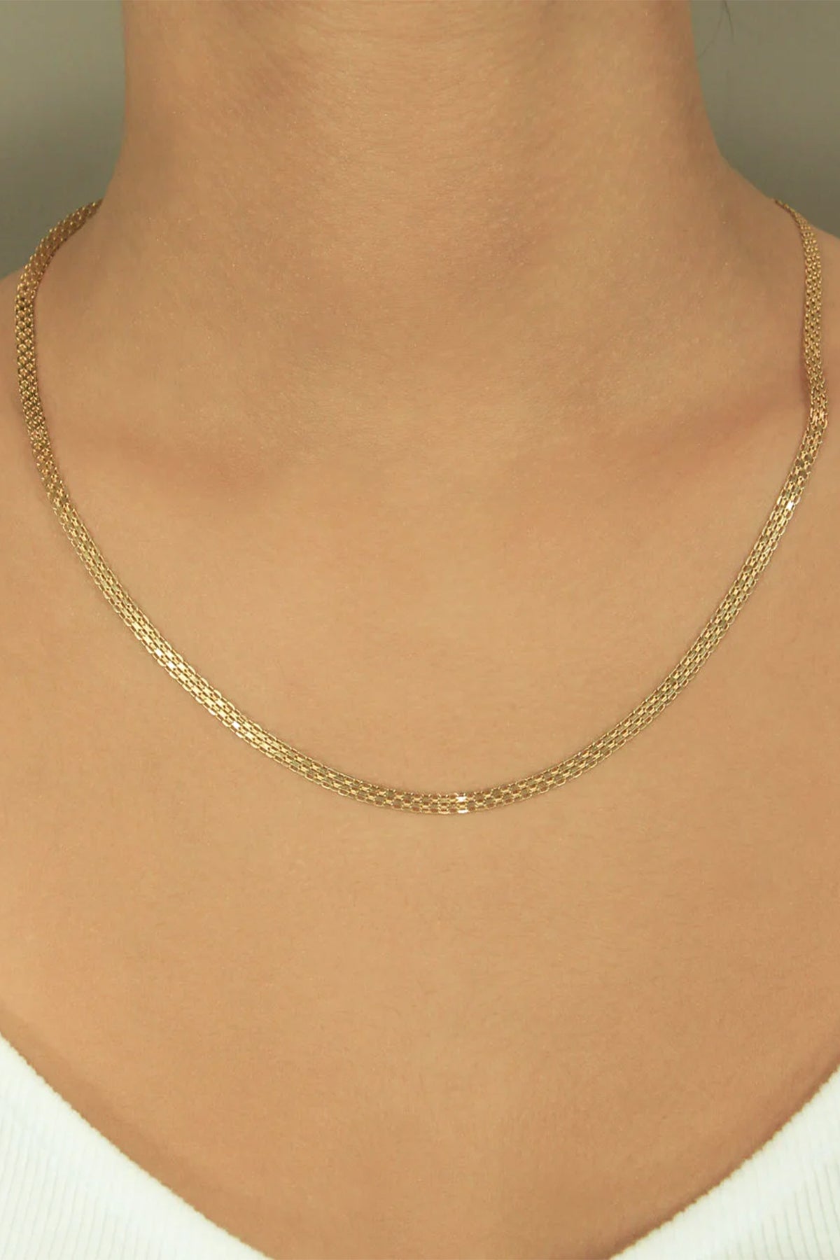 14K Gold Candere Roosevelt Cable Chain 0.137 inch