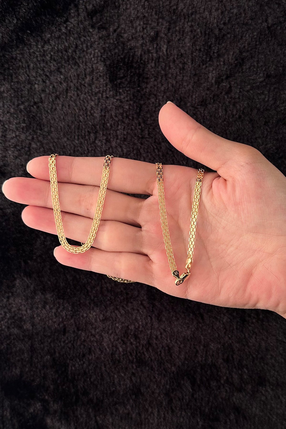 14K Gold Candere Roosevelt Cable Chain 0.137 inch