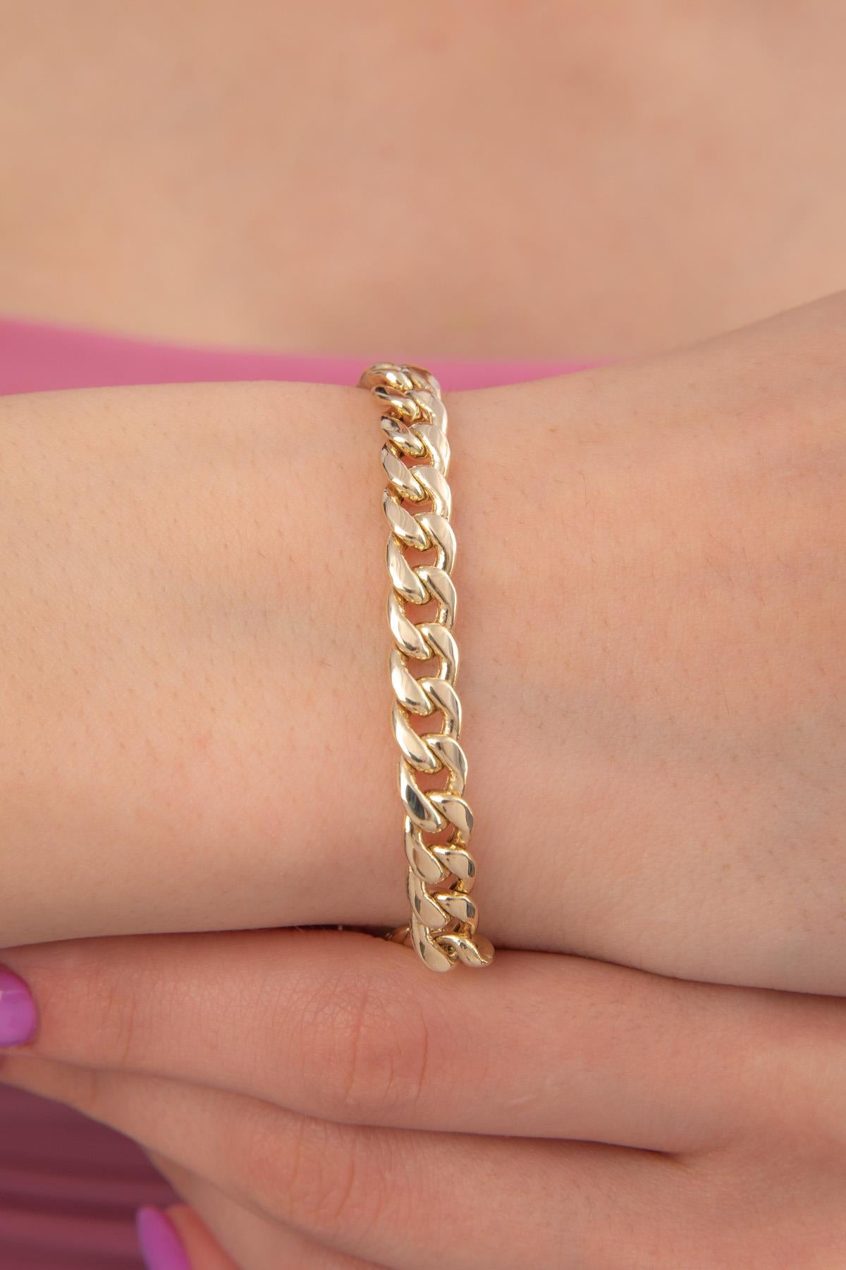 14K Gold Cuban Link Bracelet
