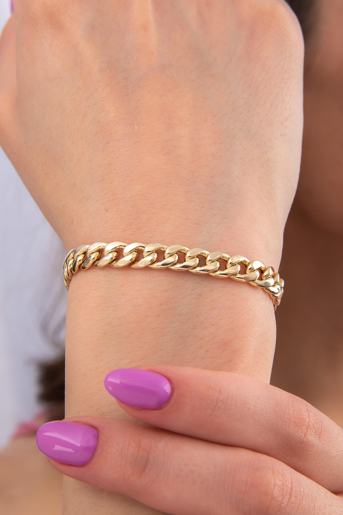 14K Gold Cuban Link Bracelet