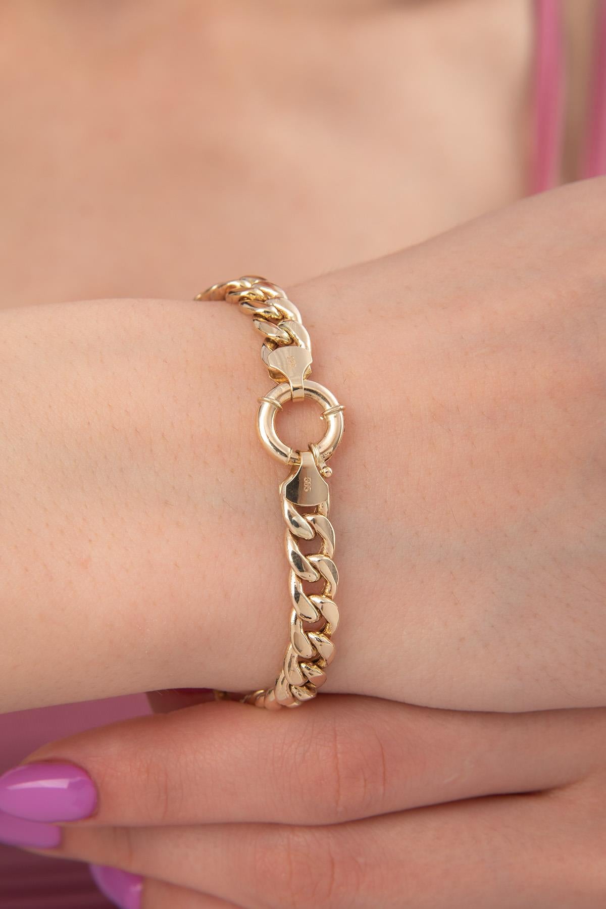 14K Gold Cuban Link Bracelet
