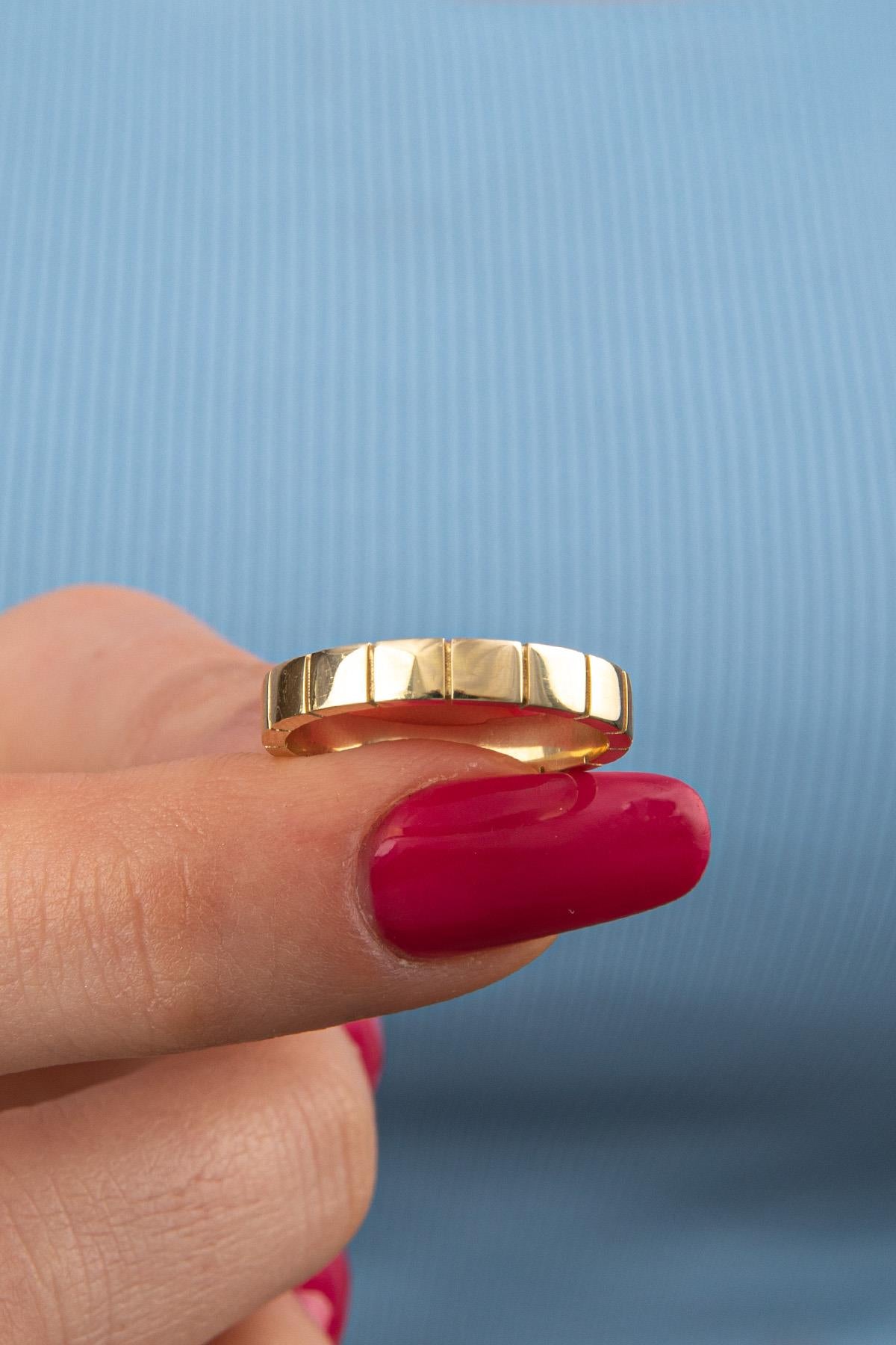 14K Gold Cube Ring