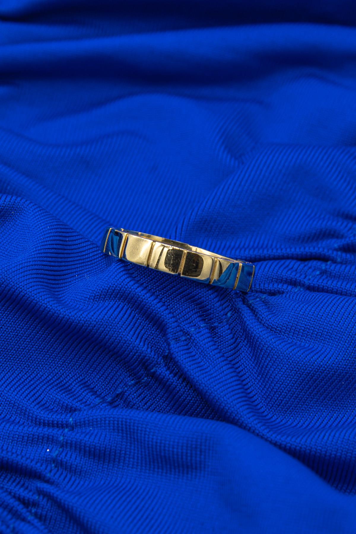 14K Gold Cube Ring