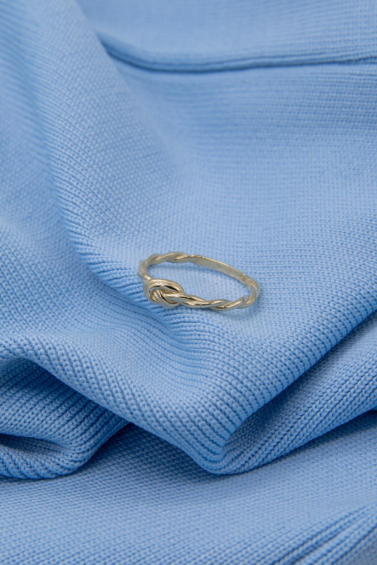14K Gold Double Knot Ring