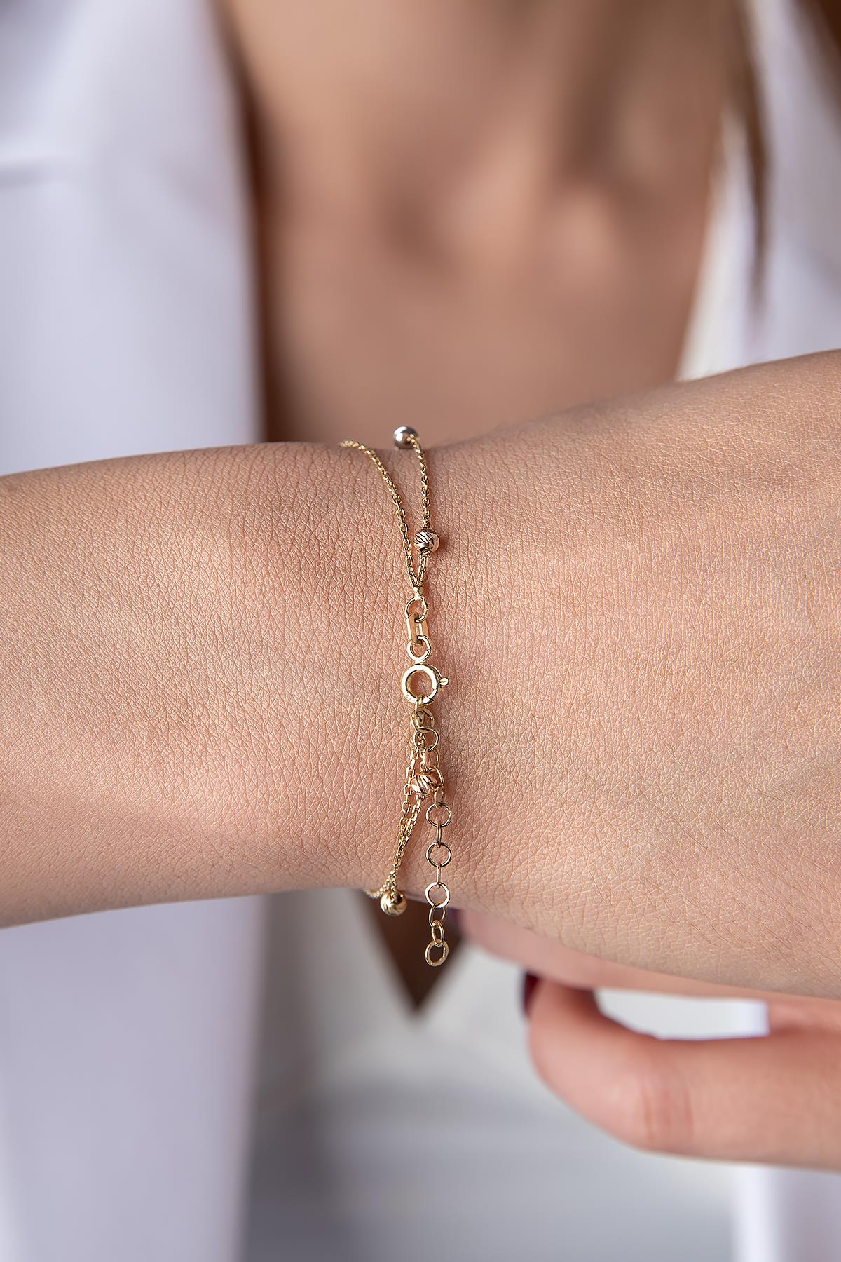 14K Gold Nova Bracelet
