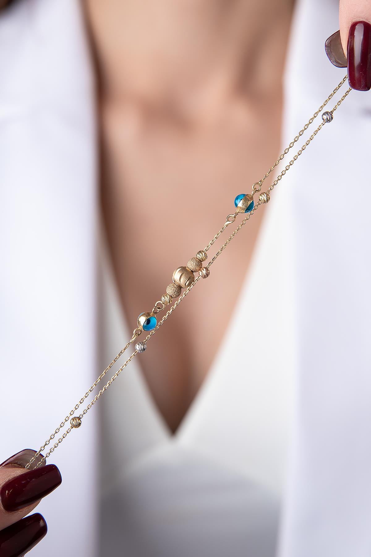 14K Gold Nova Bracelet