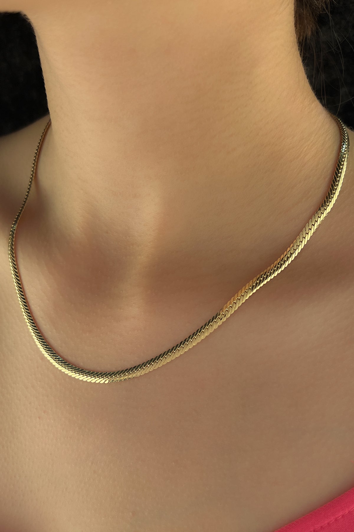 14K Gold Snake Back Chain 0.157 inch