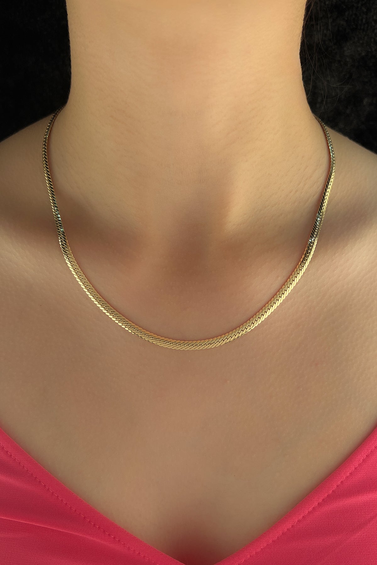 14K Gold Snake Back Chain 0.157 inch