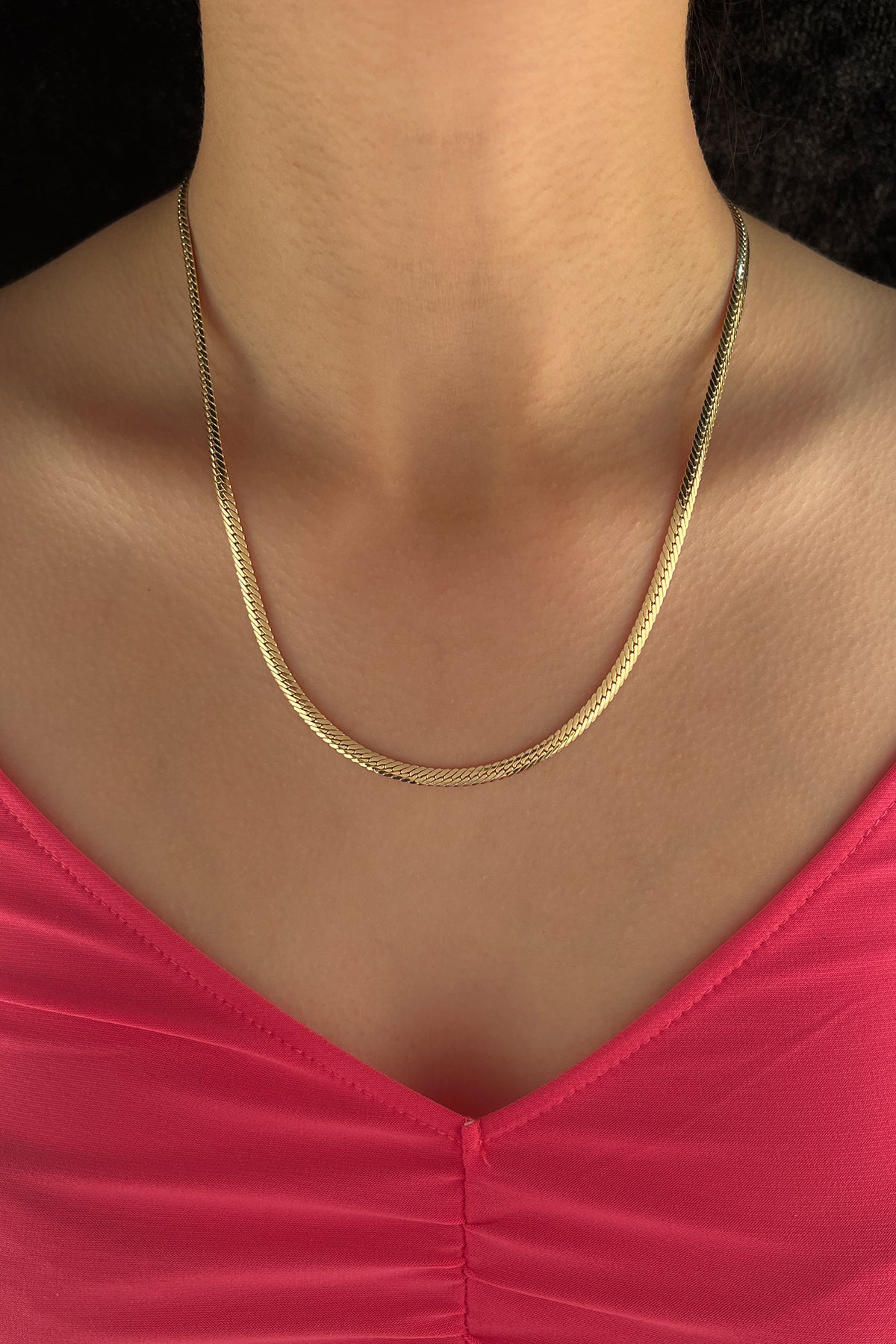 14K Gold Snake Back Chain 0.157 inch