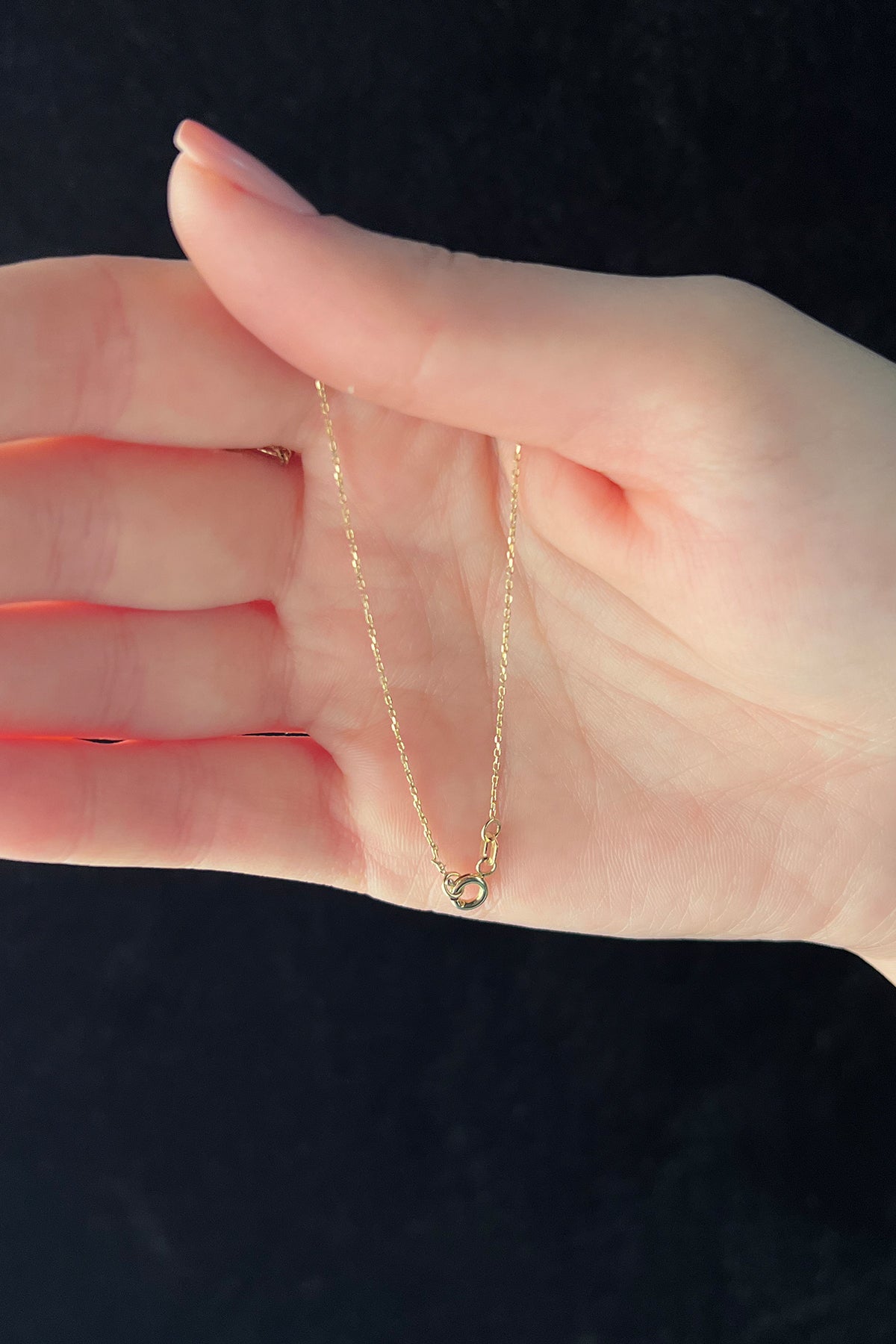 14K Gold Virgo Zodiac Sign Necklace