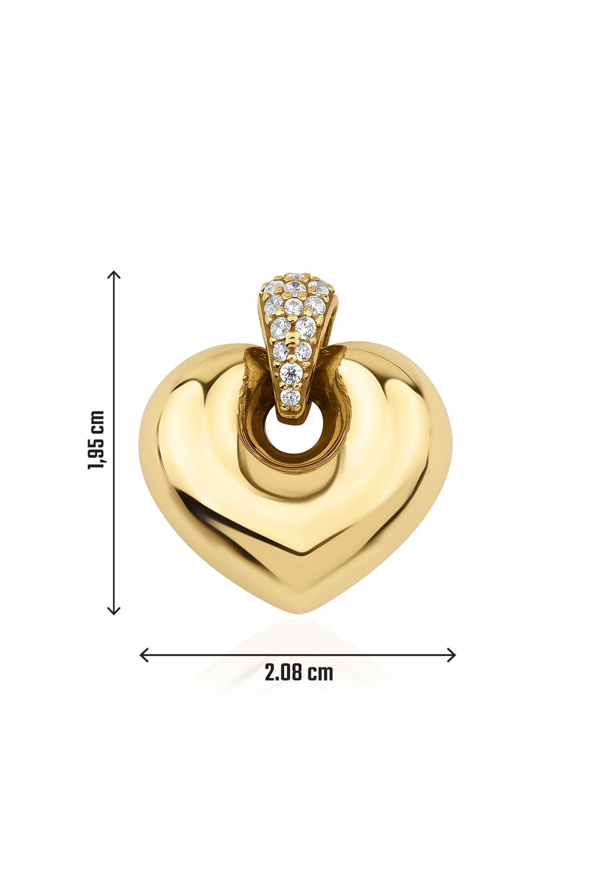 14K Gold Alluring Heart Pendant