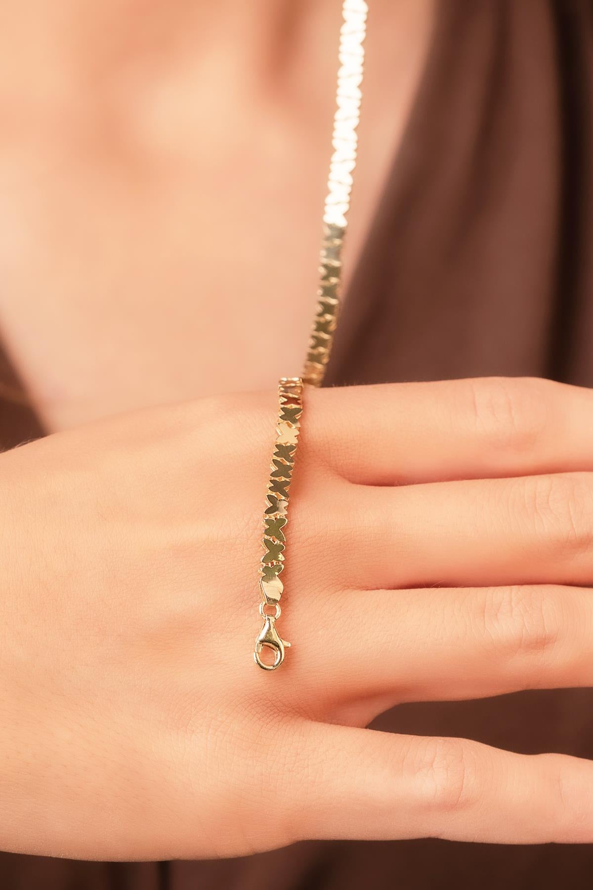 14K Gold Butterfly Series Bracelet
