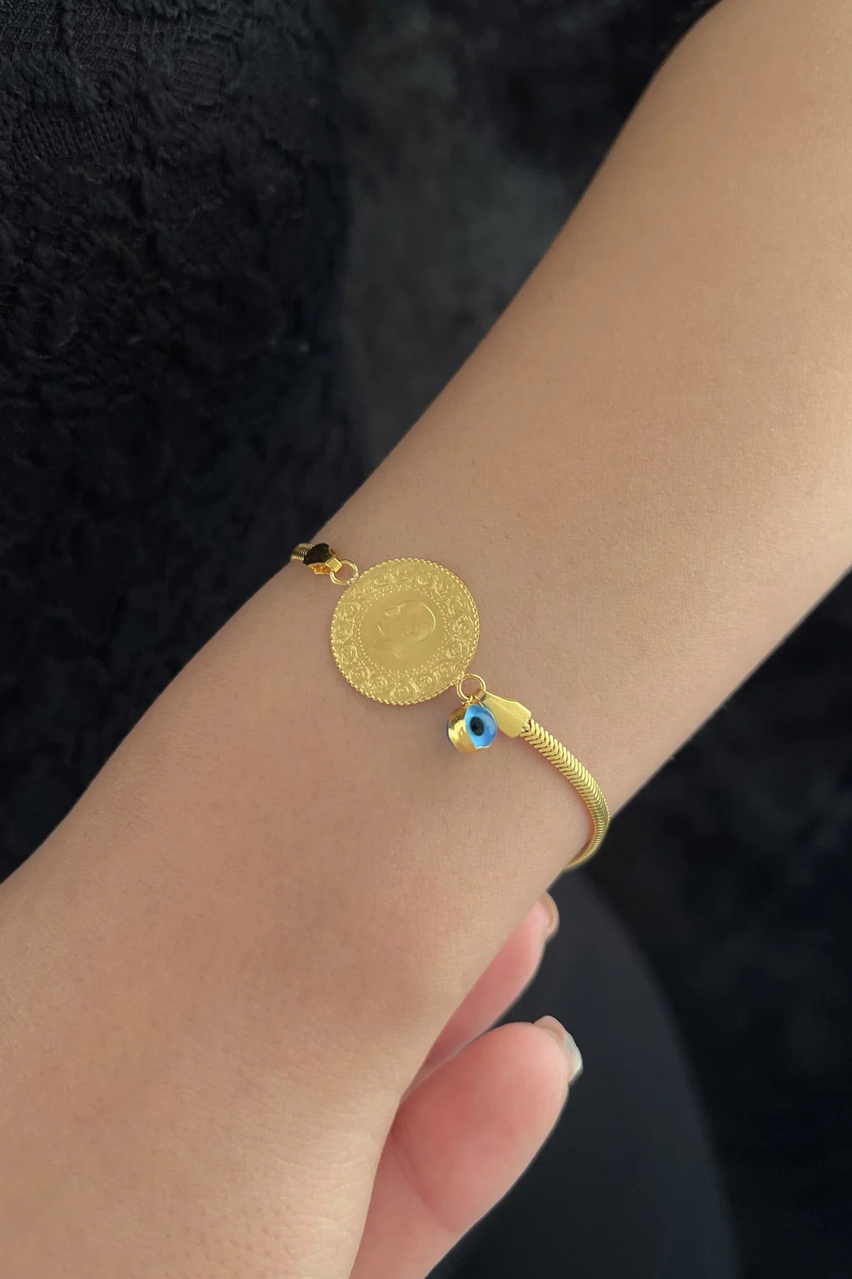 14K Gold Coin Bracelet  2