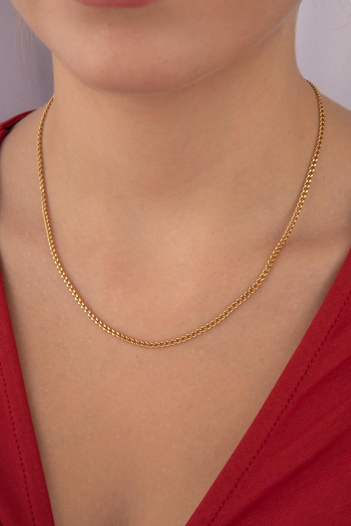 14K Gold Cuban Link Chain  0.094 inch