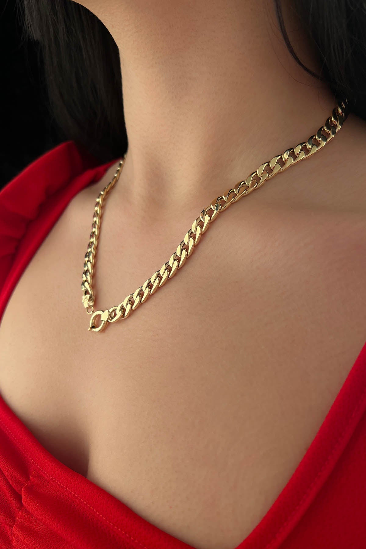 14K Gold Cuban Link Chain  0.309 inch