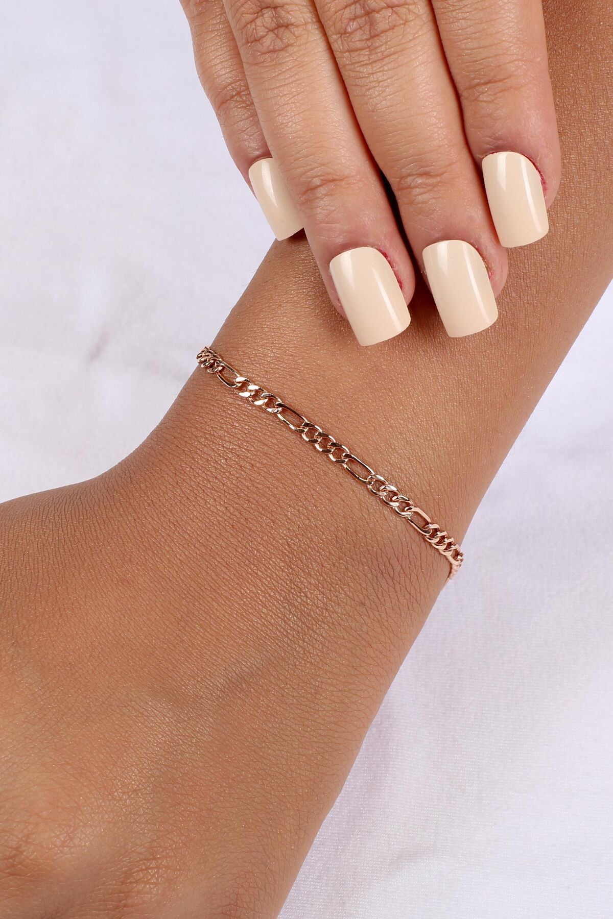 14K Gold Figaro Bracelet