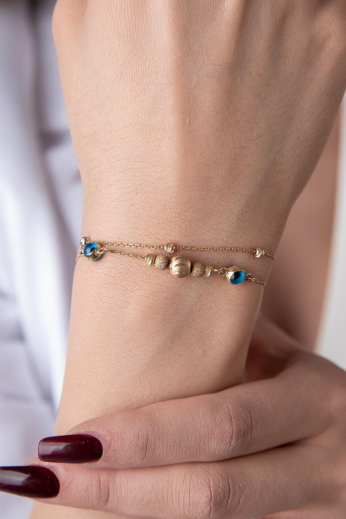 14K Gold Nova Bracelet