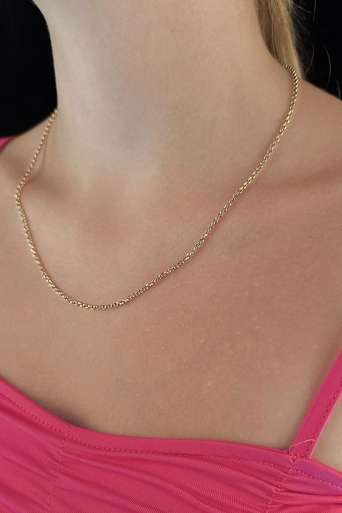 14K Gold Rolo Chain  0.173 inch