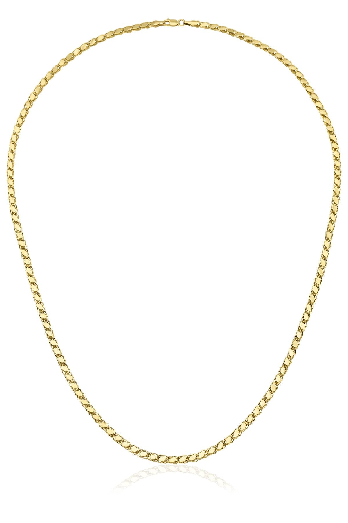 14K Gold Sequin Chain   0.137 inch