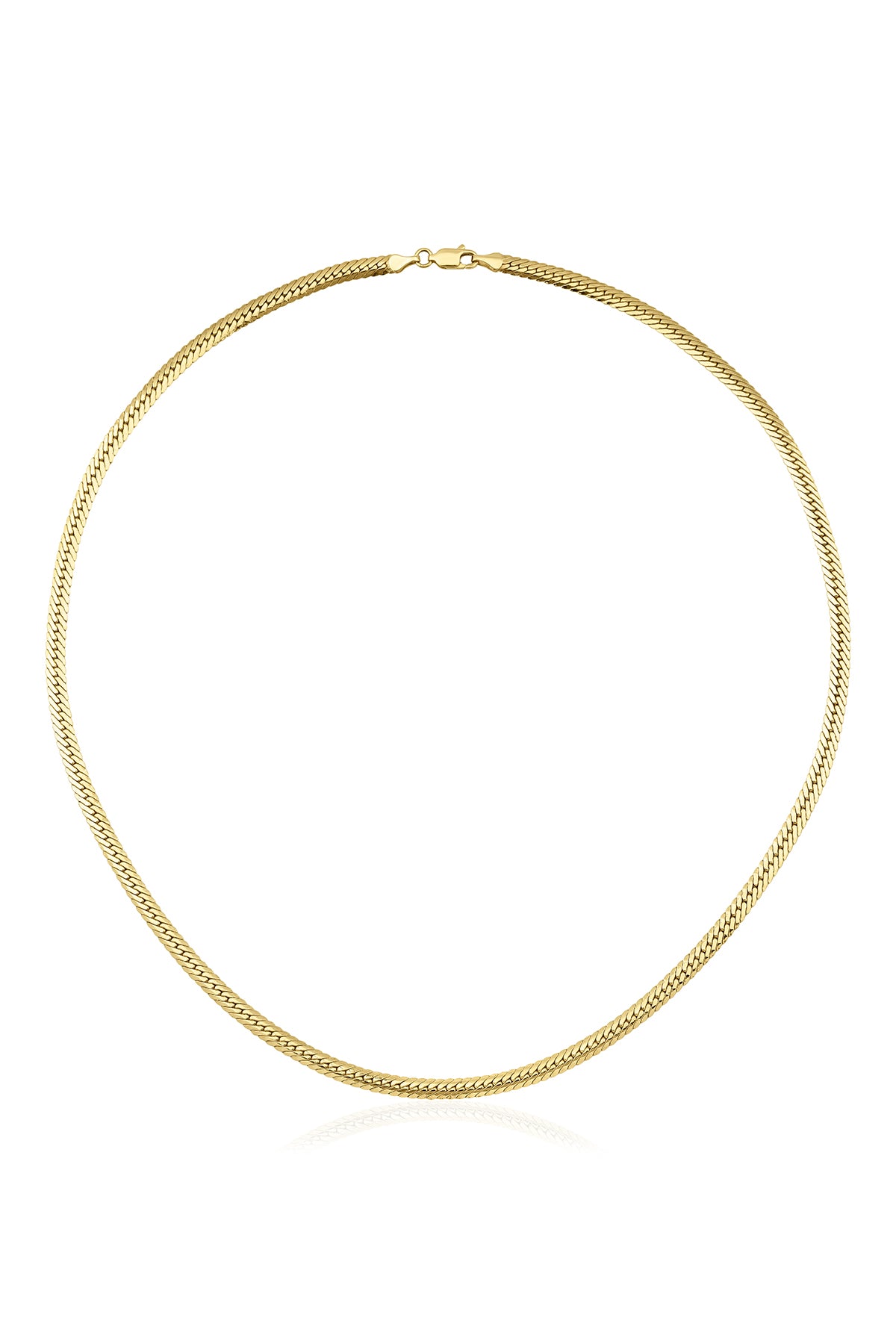 14K Gold Snake Back Chain  0.157 inch