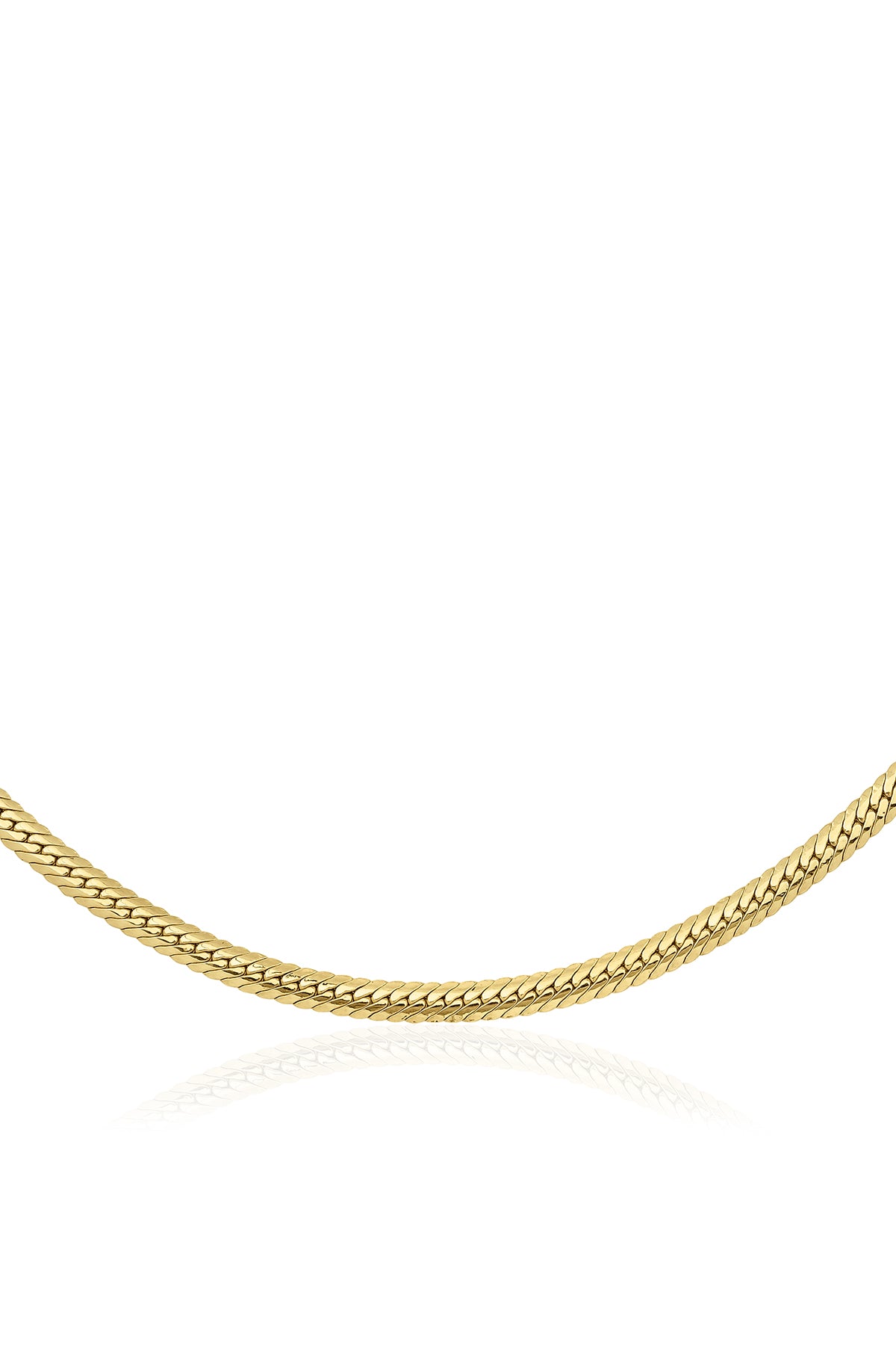 14K Gold Snake Back Chain  0.157 inch